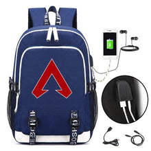Load image into Gallery viewer, Game Apex Legends USB Backpack Student School Bag Bookbag for teenagers Cartoon Laptop Shoulder Travel Bags Gift