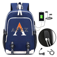 Load image into Gallery viewer, Game Apex Legends USB Backpack Student School Bag Bookbag for teenagers Cartoon Laptop Shoulder Travel Bags Gift