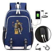 Load image into Gallery viewer, Game Apex Legends USB Backpack Student School Bag Bookbag for teenagers Cartoon Laptop Shoulder Travel Bags Gift