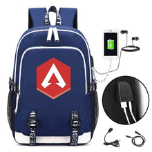Load image into Gallery viewer, Game Apex Legends USB Backpack Student School Bag Bookbag for teenagers Cartoon Laptop Shoulder Travel Bags Gift