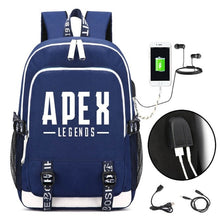 Load image into Gallery viewer, Game Apex Legends USB Backpack Student School Bag Bookbag for teenagers Cartoon Laptop Shoulder Travel Bags Gift