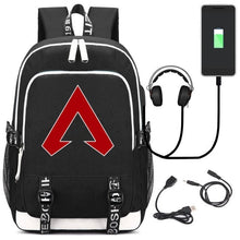Load image into Gallery viewer, Game Apex Legends USB Backpack Student School Bag Bookbag for teenagers Cartoon Laptop Shoulder Travel Bags Gift