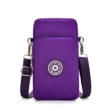 Load image into Gallery viewer, Fashion Messenger Square Flap For Women Hand Bag Mobile Phone Bags Multi Functional Sports Arm Shoulder Crossbody Neck Purse Bag