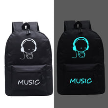 Load image into Gallery viewer, Fashion New Luminous Backpack Animation School Bags For Boy Girl Teenager USB Student Bags Men Reflective Leisure Shoulder Bag