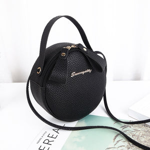 2019 New Shoulder Bag Korean Version of The Small Round Bag Mini Messenger Bag Ladies Handbag Shoulder Mobile Phone Bag